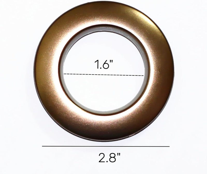 SWTool Selling Wonderful 1-9/16-Inch Inner Diameter Plastic Curtain Grommets 50-Pack (Light Brown) - Image 2